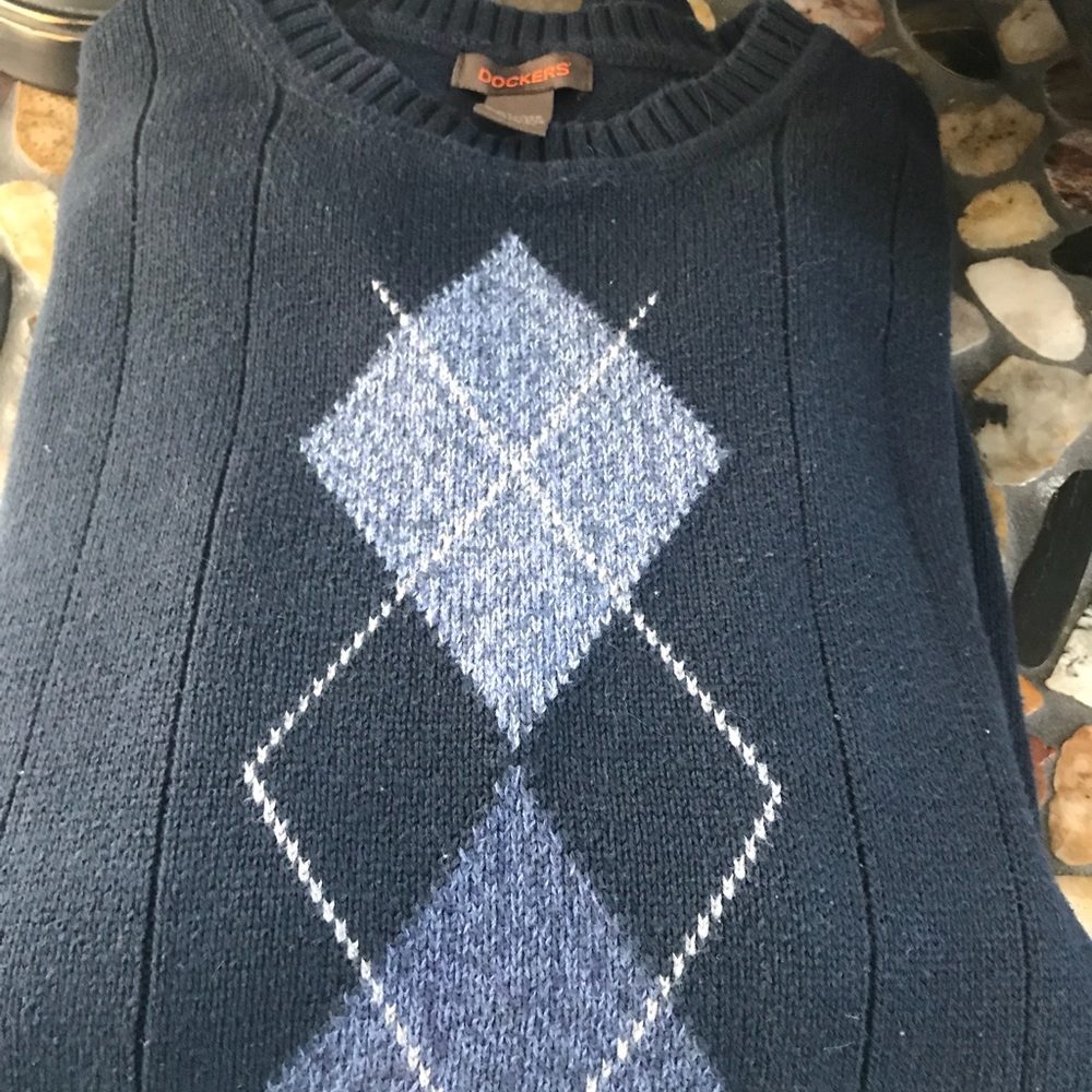 GUC Dockers XXL Argyle Cotton Sweater